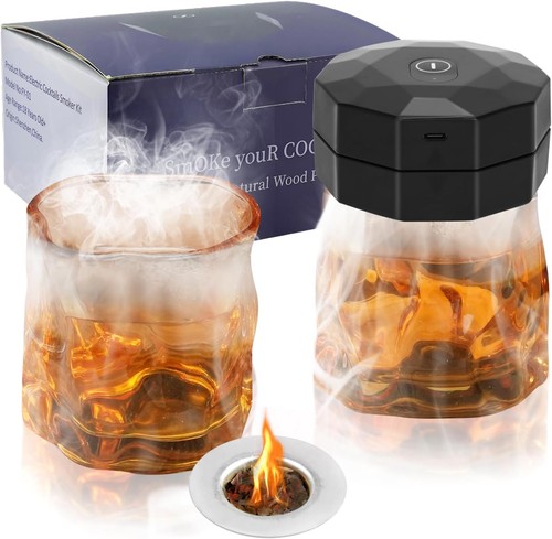 Electric cocktail smoker kit - kit, 6
